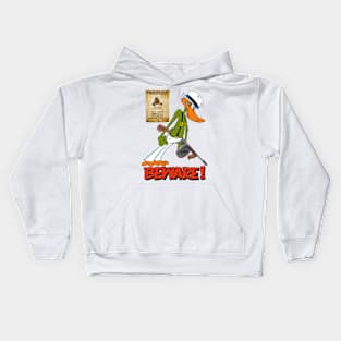 ANGRY CRIMINAL DUCK Kids Hoodie